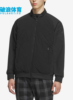 Adidas/阿迪达斯正品立领夹克新款男黑色轻盈保暖夹克JM2946