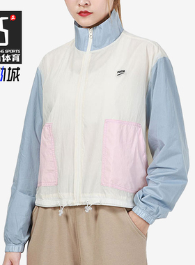 Puma/彪马正品2025女士薄款复古拼接运动休闲立领外套532726-73