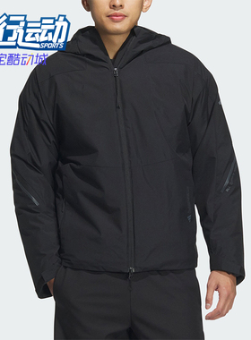 Adidas/阿迪达斯正品秋冬新款男士宽松保暖连帽外套JZ8413