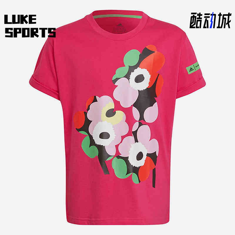 阿迪达斯正品大童运动短袖