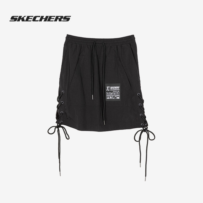 Skechers/斯凯奇正品当季新款女子运动透气休闲梭织户外短裙