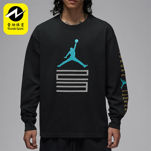 Nike/耐克正品JORDAN男士针织印花运动休闲长袖上衣IM6508-010