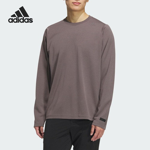 Adidas/阿迪达斯正品2025秋季款男士圆领运动长袖上衣KB5106