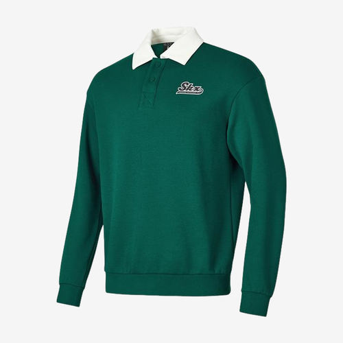 Skechers斯凯奇正品男POLO领长袖运动卫衣/套头衫P424M116-00XW