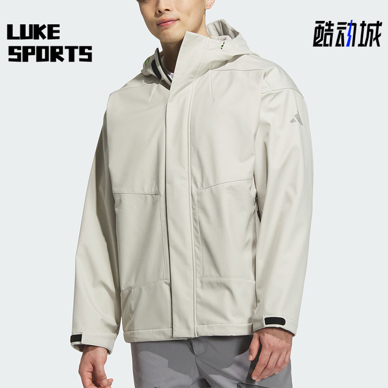 阿迪达斯男士连帽户外运动外套