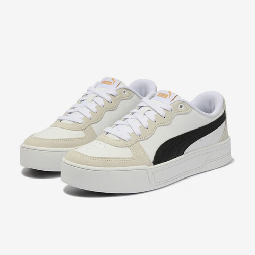 Puma/彪马正品防滑耐磨新款女士轻便透气系带低帮板鞋397076-05