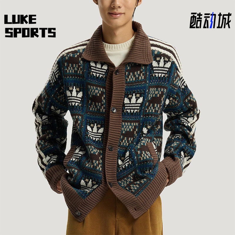 Adidas/阿迪达斯正品三叶草男女运动复古针织毛衣开衫外套KT0715,运动服/休闲服装,运动茄克/外套,淘宝优惠券,粉丝福利购,淘宝优惠卷