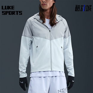 款 2025冬季 男士 经典 043 Nike 连帽拼接跑步外套HV2670 耐克正品