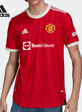 Adidas/阿迪达斯正品MUFC HAU JSY男子曼联足球运动短袖T恤H31090
