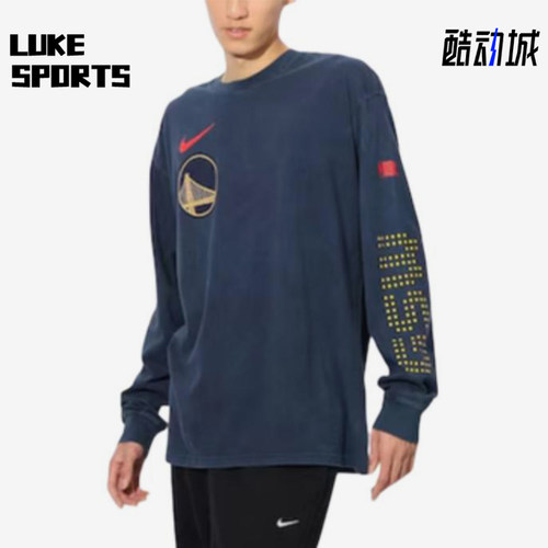 Nike/耐克正品男士印花舒适柔软透气圆领长袖T恤HJ2550-419