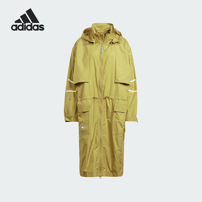Adidas/阿迪达斯SMC女士长款梭织时尚梭织夹克外套IN3622