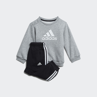 休闲条纹套装 Adidas 婴童针织运动经典 阿迪达斯正品 H28835 春秋款
