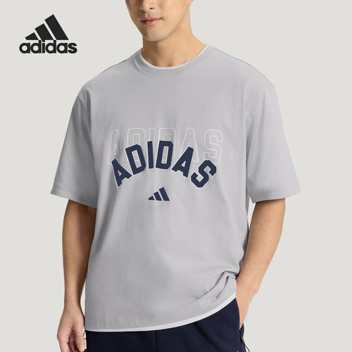 Adidas/阿迪达斯官方正品U 2IN1 T-SHIRT男女二合一短袖T恤KX0517
