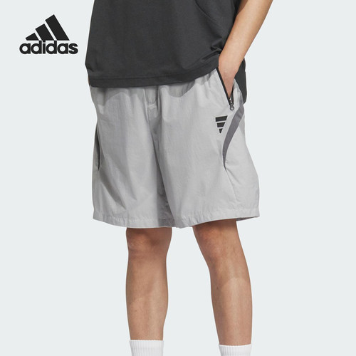 Adidas/阿迪达斯官方正品当季款男士宽松梭织日常短裤JM8592