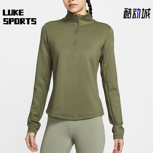 运动上衣HV3689 Nike FIT女士套头半拉链长袖 Therma 222 耐克正品