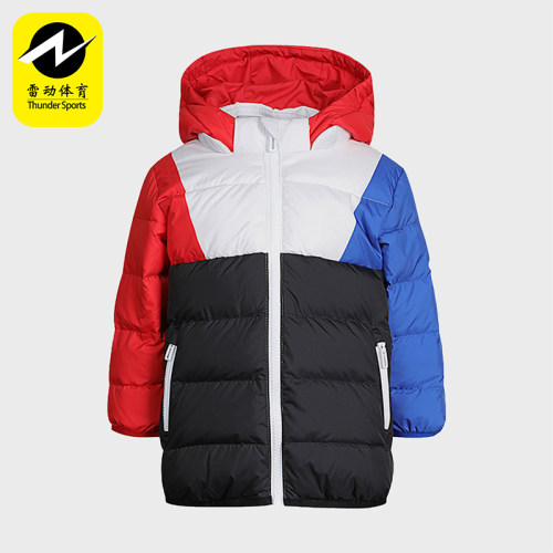 阿迪达斯婴童连帽保暖羽绒服