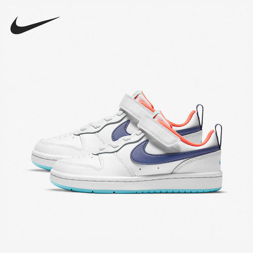 Nike/耐克正品冬季款小童低帮魔术贴休闲日常板鞋BQ5451-112