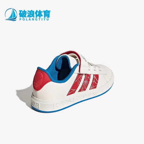 Adidas/阿迪达斯正品2025夏季款儿童日常运动休闲印花板鞋JS0778