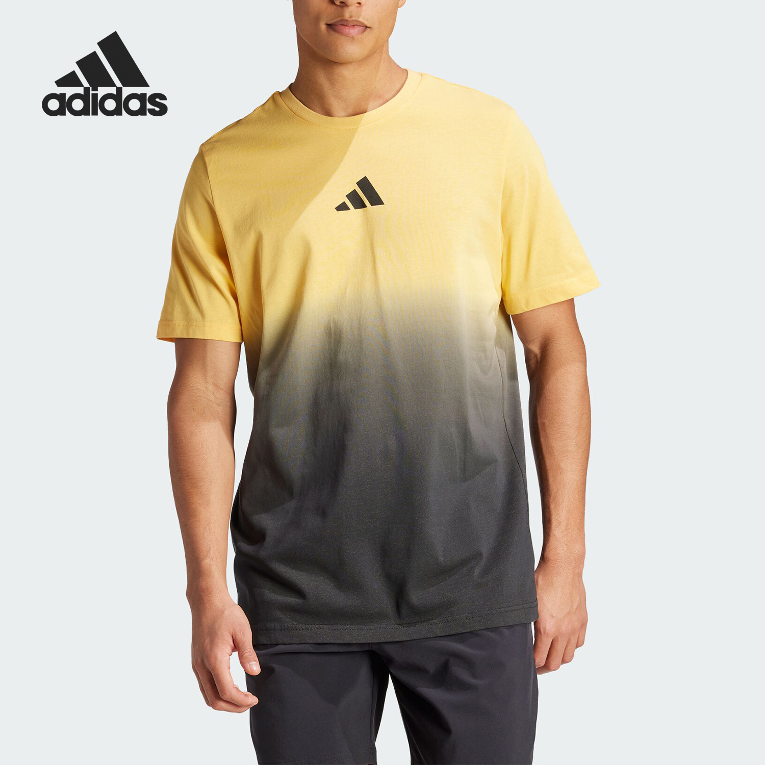 Adidas/阿迪达斯正品M TNS ANGL G T男士网球短袖T恤IS2412