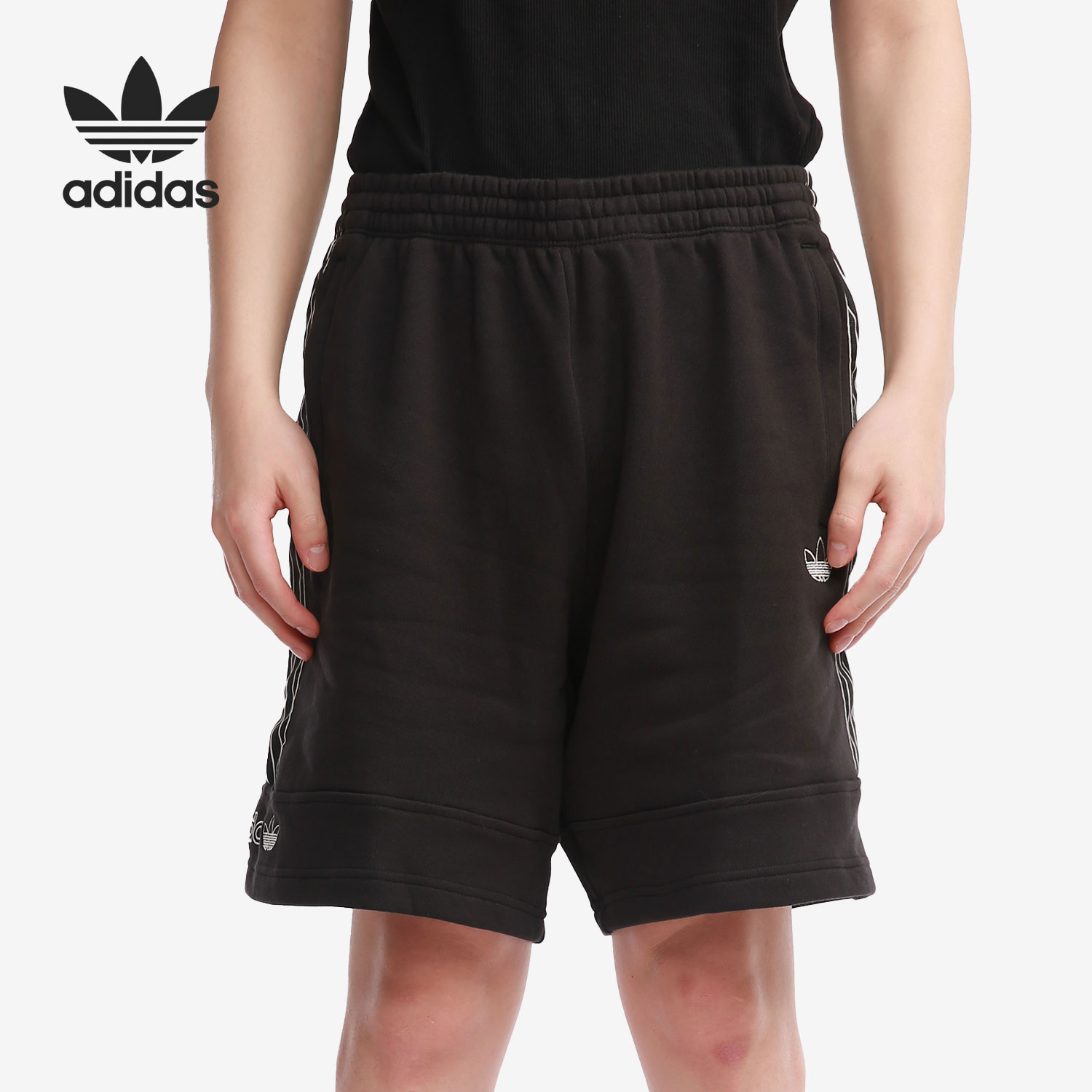 Adidas/阿迪达斯正品 三叶草 SPRT SWETSHRTS 男子运动短裤GN2468