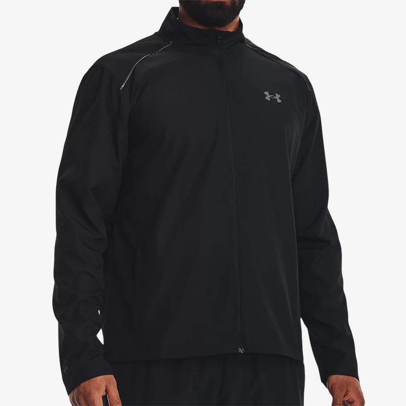 UA安德玛正品春季男子防风保暖跑步训练休闲运动梭织夹克1376797