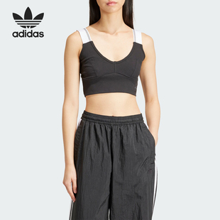 女士运动吊带抹胸IT7299 Adidas 阿迪达斯官方正品 三叶草春季 新款