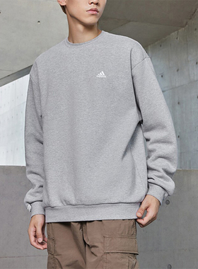 Adidas/阿迪达斯正品2023秋季新款情侣款圆领套头卫衣IV7599