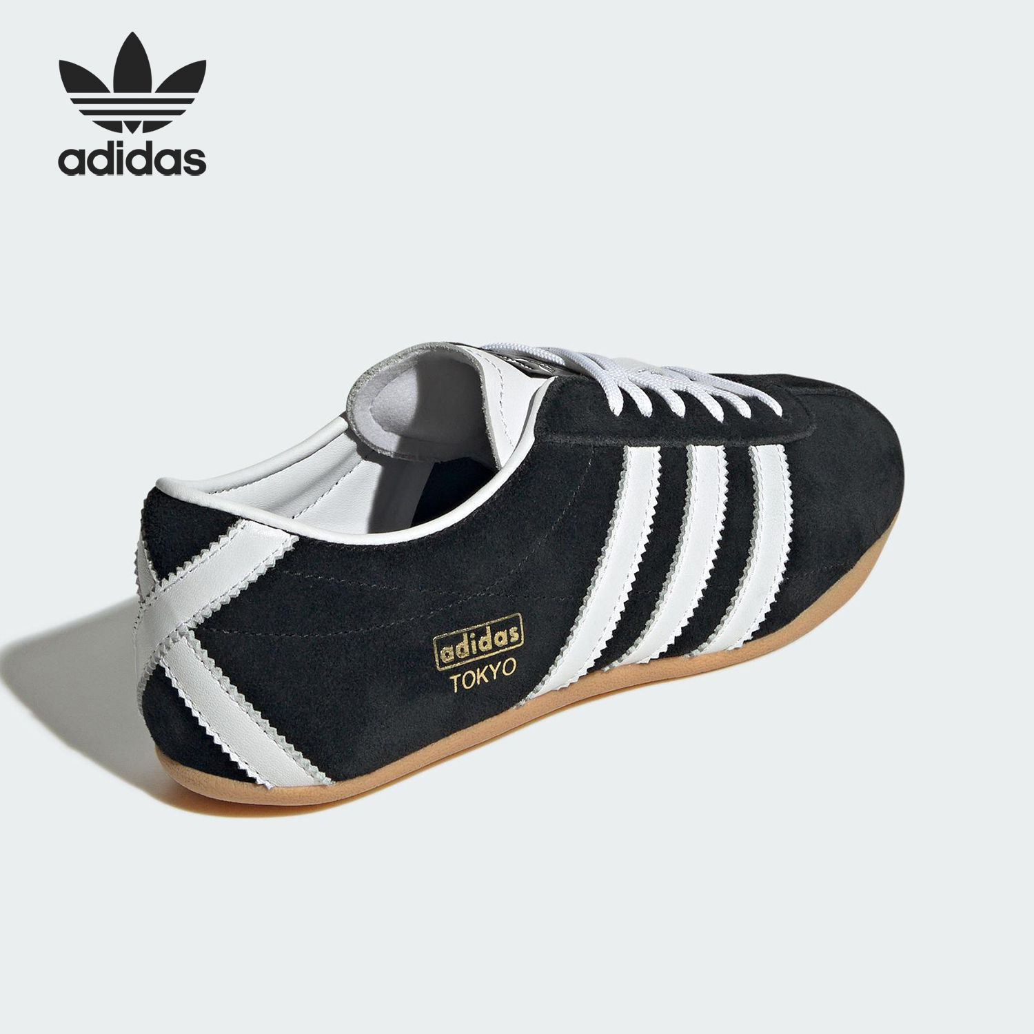 Adidas/阿迪达斯正品三叶草女士经典系带薄底休闲运动鞋JI0183