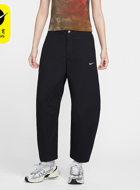 Nike/耐克正品Sportswear 女士刺绣宽松运动厚实九分裤HV2087-010