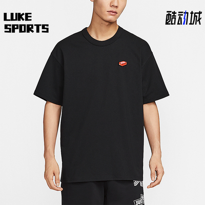 Nike/耐克正品夏季男士针织圆领透气刺绣休闲宽松短袖IH9271-010