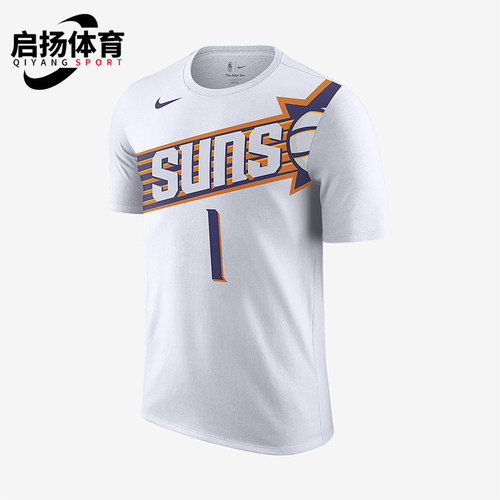 Nike/耐克正品Devin Booker男士休闲运动透气图案短袖FD9807-109