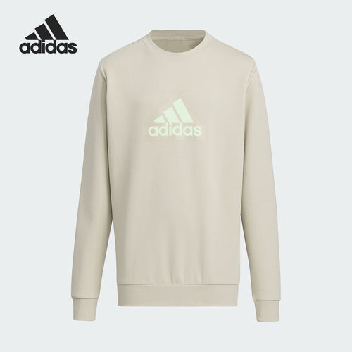 Adidas/阿迪达斯正品新款大童字母印花圆领套头卫衣IT4062