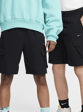 Nike/耐克正品新款大童运动干爽舒适户外工装宽松短裤FZ4903-010
