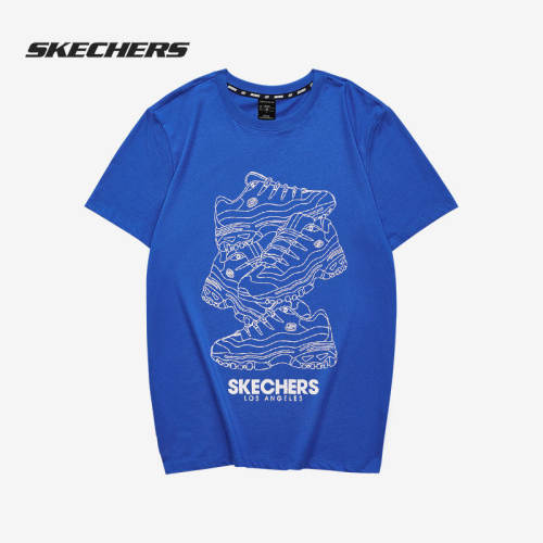 Skechers/斯凯奇正品当季新款男子宽松休闲舒适运动圆领短袖