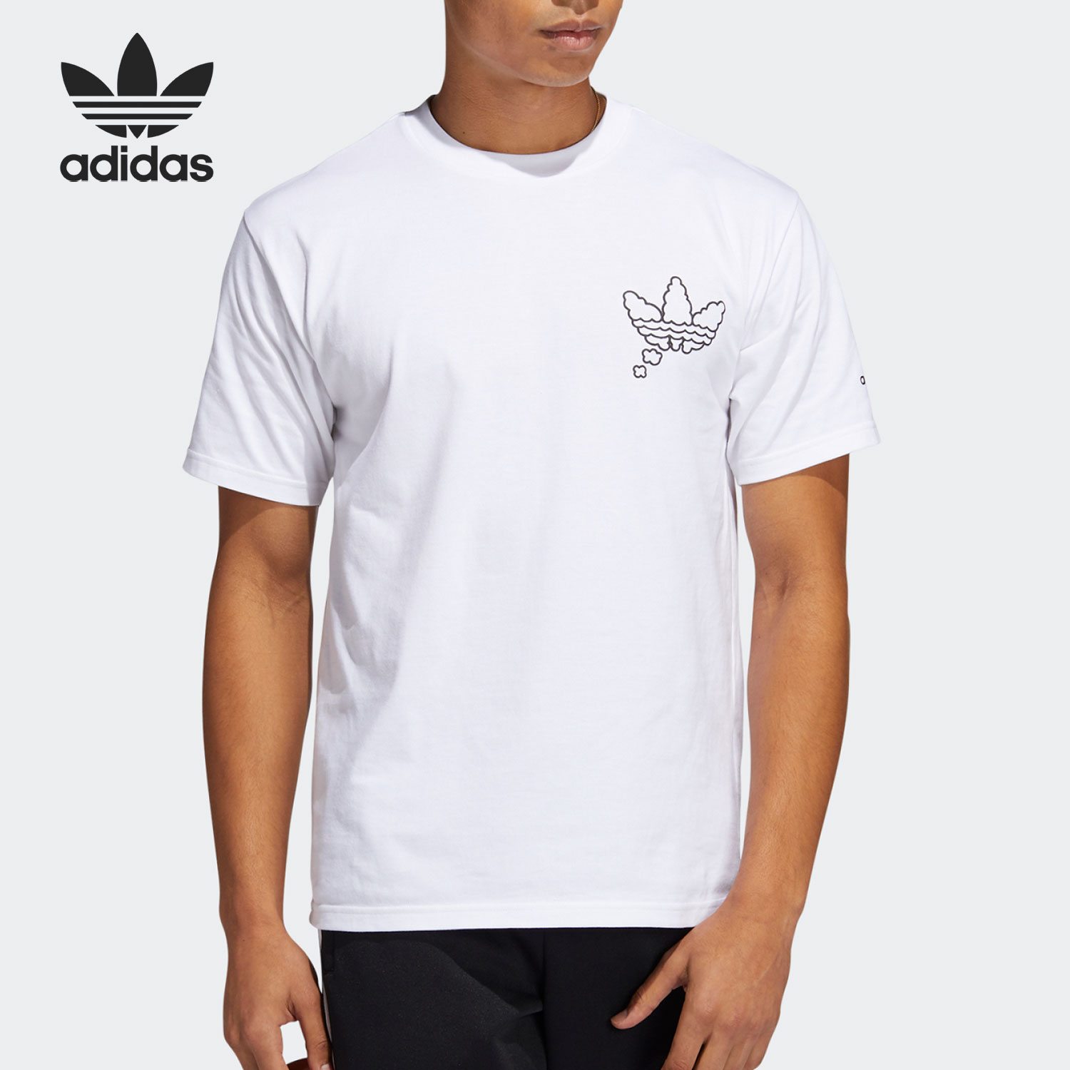 阿迪达斯男子舒适运动T恤
