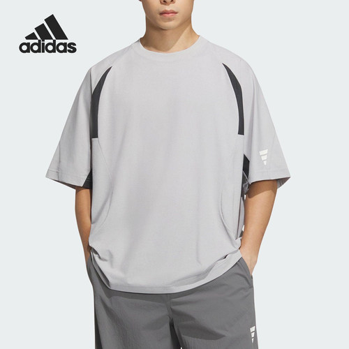 Adidas/阿迪达斯官方正品FOS T-SHIRT男士宽松针织日常短袖KB4620
