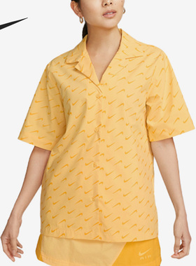 Nike/耐克正品梭织夏新款宽松运动轻便女子短袖T恤DV7931-795