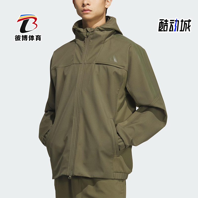 Adidas/阿迪达斯正品SL WARM JKT男士休闲连帽运动户外外套KA1305