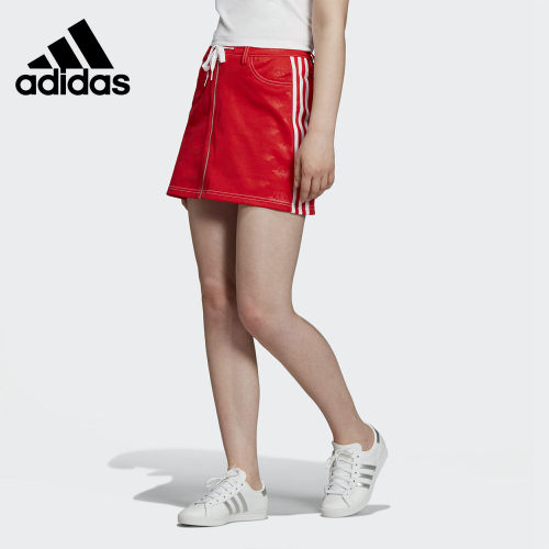 Adidas/阿迪达斯正品三叶草 SKIRT 女子休闲裙子运动半身裙EK4784