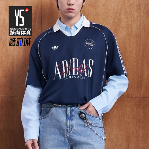 Adidas/阿迪达斯正品三叶草针织宽松休闲潮流短袖POLO衫KY2192