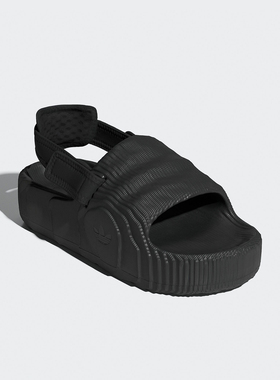 Adidas/阿迪达斯官方正品三叶草女士厚底魔术贴运动凉鞋IE5649