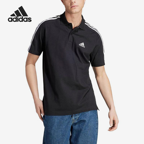 Adidas/阿迪达斯正品M 3S PQ PS男士针织翻领POLO衫IC9310