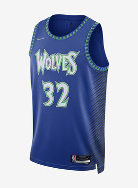 Nike耐克正品NBA明尼苏达森林狼队唐斯32号球衣篮球DB4036-400