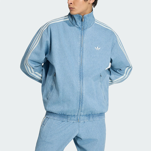 Adidas/阿迪达斯正品DENIM FIREBIRD TRACK男士经典外套KX1196