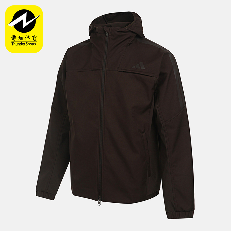 Adidas/阿迪达斯正品2025冬季款男士日常连帽耐穿梭织外套KG5180