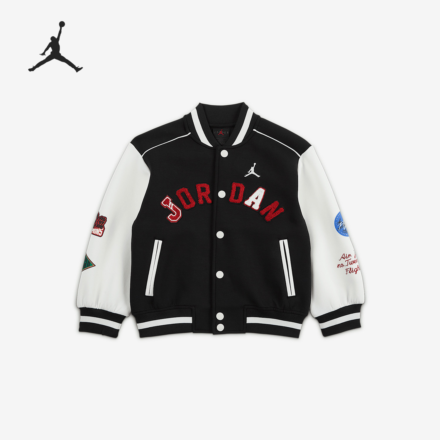Nike/耐克正品JORDAN小童拼接保暖休闲图案棒球服IF8890-010