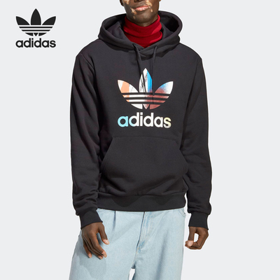 阿迪达斯男士休闲连帽卫衣