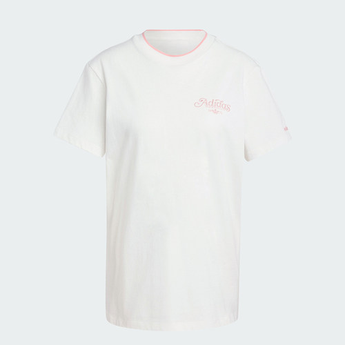 Adidas/阿迪达斯官方正品三叶草女士运动宽松短袖圆领T恤IX3554