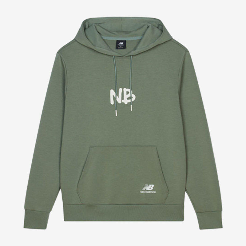 New Balance/NB男子新款时尚潮流连帽百搭运动套头卫衣AMT13364