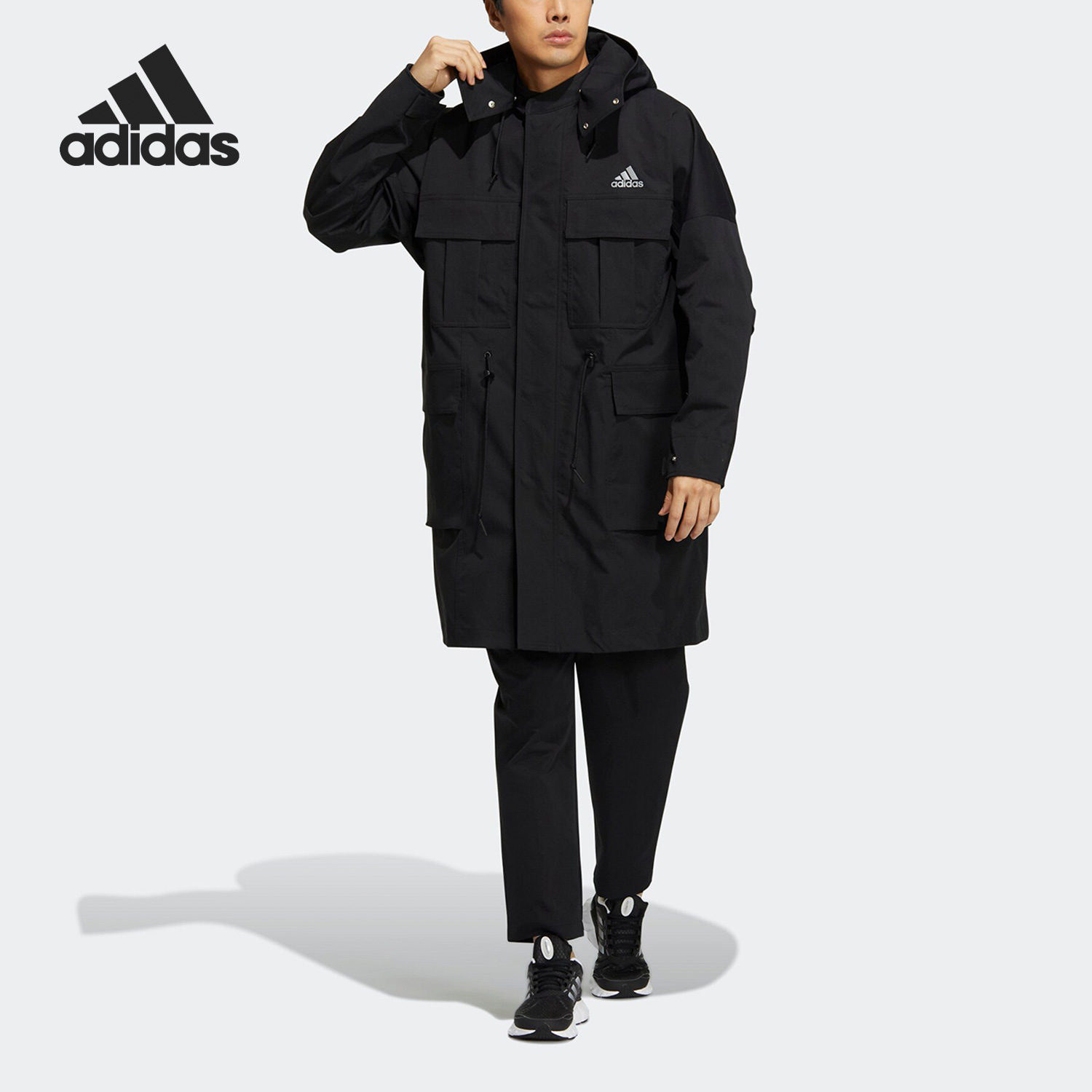 Adidas/阿迪达斯正品当季新款男子休闲宽松连帽外套HM2709